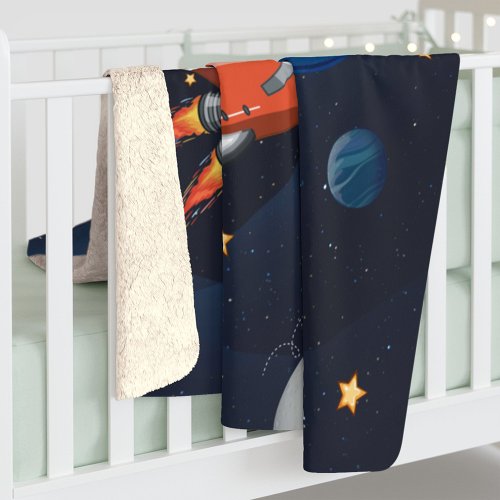 Outer Space Activity in the Galaxy Personalized Sherpa Blanket
