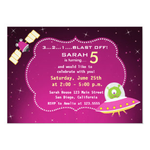 Alien Birthday Invitations 9