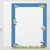 Outer Space Aliens Letterhead (Front/Back)
