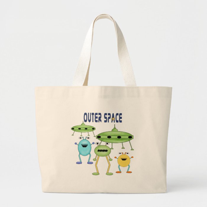 Outer Space Aliens Tote Bag
