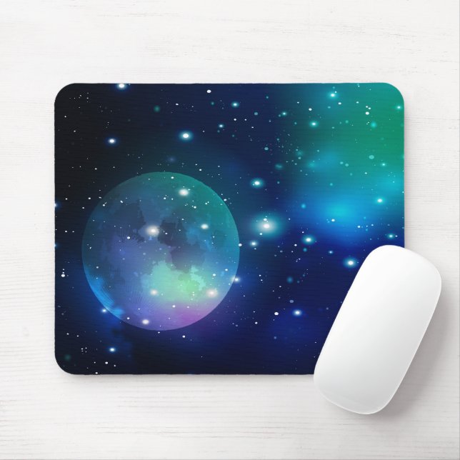 Outer Space and Stars Mouse Pad (With Mouse)