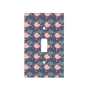 Outer Space Asteroid Kids Nursery Bedroom Light Switch Cover