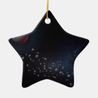 Outer Space Asteroids & Planets Ceramic Ornament