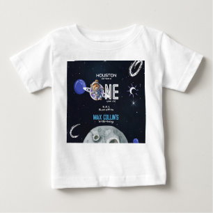 Outer Space Astronaut 1st Birthday Baby T-Shirt