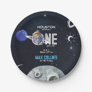 Outer Space Astronaut 1st Birthday Paper Plates