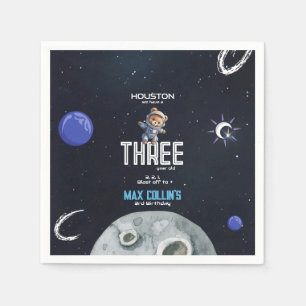 Outer Space Astronaut Any Age Birthday Napkins