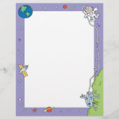 Outer Space Astronaut Letterhead (Front)