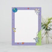 Outer Space Astronaut Letterhead (Standing Front)