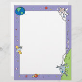 Outer Space Astronaut Letterhead (Front/Back)