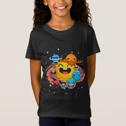 Outer Space Astronomer Universe Astronomy Cute Pla T_Shirt