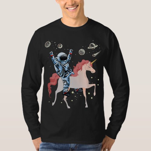 Outer Space Astronomy Fantasy Animal Gift Unicorn  T_Shirt
