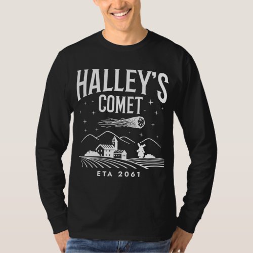 Outer Space Astronomy Halleys Halley s Comet T_Shirt
