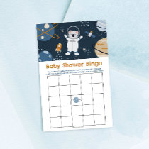 Outer Space Baby Shower Bingo Game