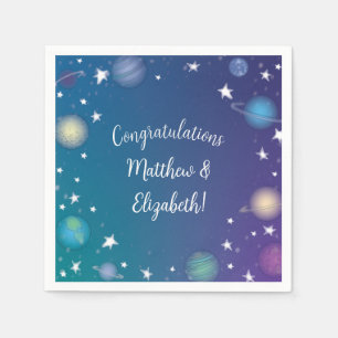 Outer Space Baby Shower Galaxy Napkins