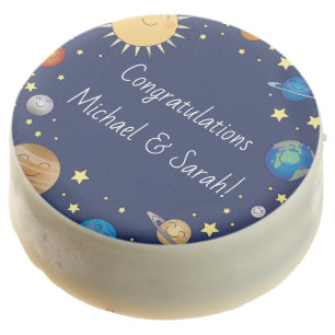 Outer Space Baby Shower Galaxy Universe Stars Chocolate Covered Oreo