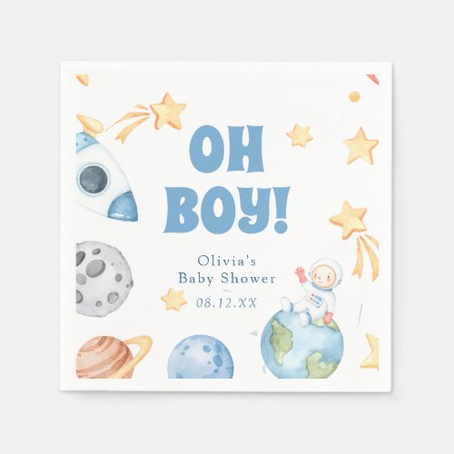 Outer Space Baby Shower  Napkins