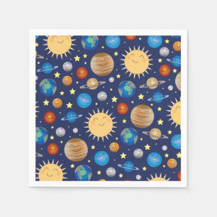 Outer Space Baby Shower Napkins