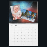 Outer Space Backgrounds Celestial Custom Photo Calendar<br><div class="desc">Picture yourself in space with this out of this world calendar. Each month features a different outer space background and is ready for you to upload your own photos to create a unique personalized calendar that makes a great gift for fans of astronomy and science fiction. Use the template fields...</div>