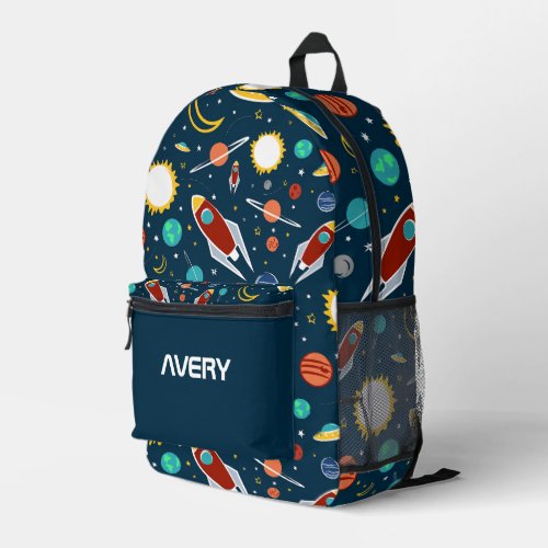 Outer Space Bag Planets Rockets UFO Galaxy custom