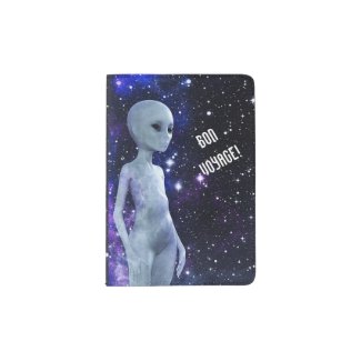 Outer Space Being on Passport Holder