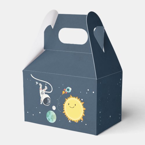 Outer Space Birthday Favor Box Rocket Astronaut