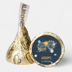 Outer Space Birthday Galaxy Sun Moon Stars Planets Hershey®'s Kisses®