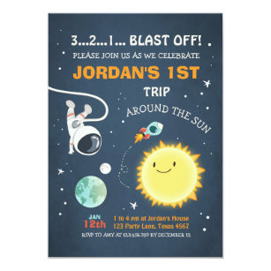 Outer Space Birthday Party Invitations 8