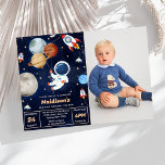 Outer Space Birthday Party 3rd Trip Around The Sun Invitation<br><div class="desc">Outer Space Birthday Party 3rd Trip Around The Sun Invitation</div>