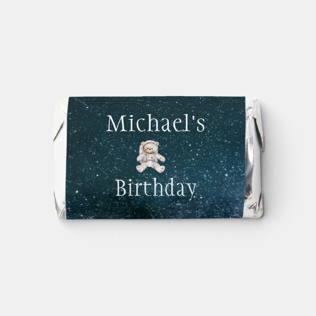Outer Space Birthday Party Chocolate Favors (Front)