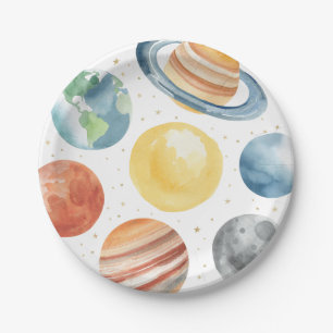 Outer Space Birthday Party Paper Plates