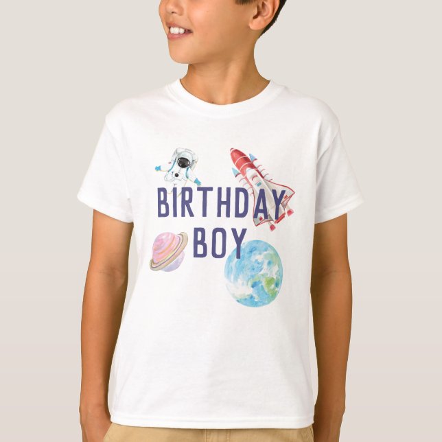 Outer Space Birthday Shirt (Front)