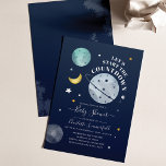 Outer Space Boy Baby Shower Invitation<br><div class="desc">Baby Shower Outer Space Planet Invitation Stationery. This cute and nerdy baby shower invitation is great for organizing an outer space theme party for the mom-to-be. Add the details to the card by clicking on the "Personalize" button.</div>
