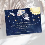 Outer Space Boys Baby Shower Diaper Raffle Ticket  Enclosure Card<br><div class="desc">Outer Space Boys Baby Shower Diaper Raffle Ticket Enclosure Card</div>
