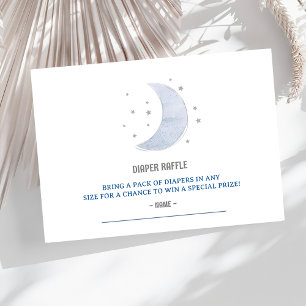 Outer Space Boys Baby Shower Diaper Raffle Ticket Enclosure Card