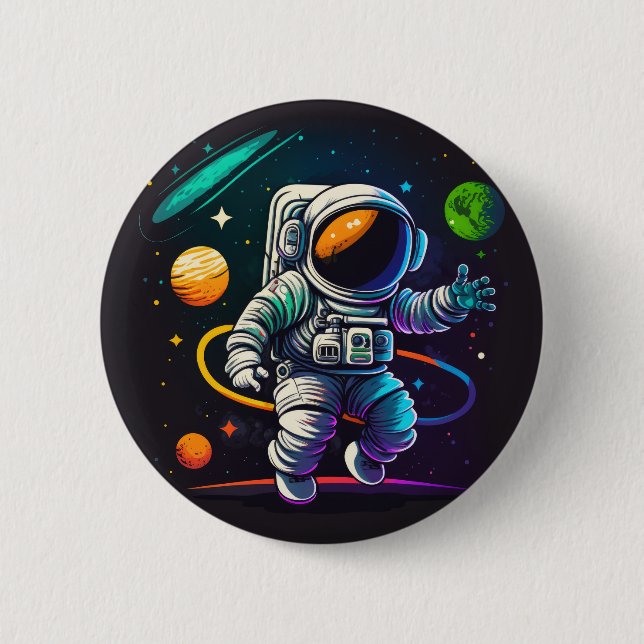 Outer Space Button (Front)