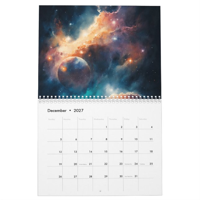 Outer Space Calendar (Dec 2027)
