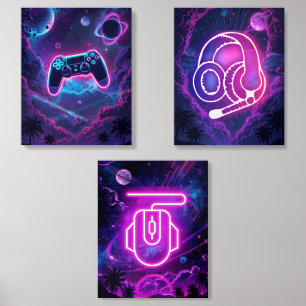 Outer Space Chalkboard Constellation Doodles Kids Acrylic Photo Tile