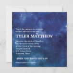 Outer Space Constellation Galaxy Bar Mitzvah Invitation at Zazzle