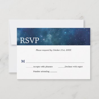 Outer Space Constellation Galaxy Bar Mitzvah Rsvp by mishpocha at Zazzle