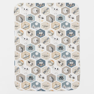 Outer space Cosmic nursery kids baby boy quilt Blanket