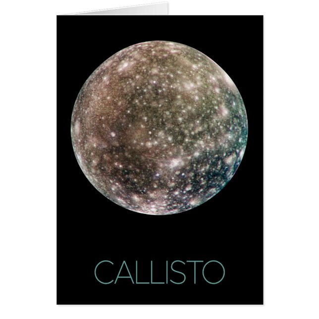 Outer Space, Cosmos, Solar System, Moon Callisto Cards (Front)