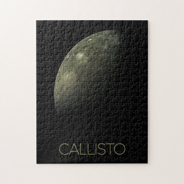 Outer Space, Cosmos, Solar System, Moon Callisto Jigsaw Puzzle (Vertical)