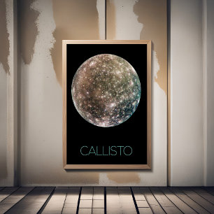 Outer Space, Cosmos, Solar System, Moon Callisto Poster
