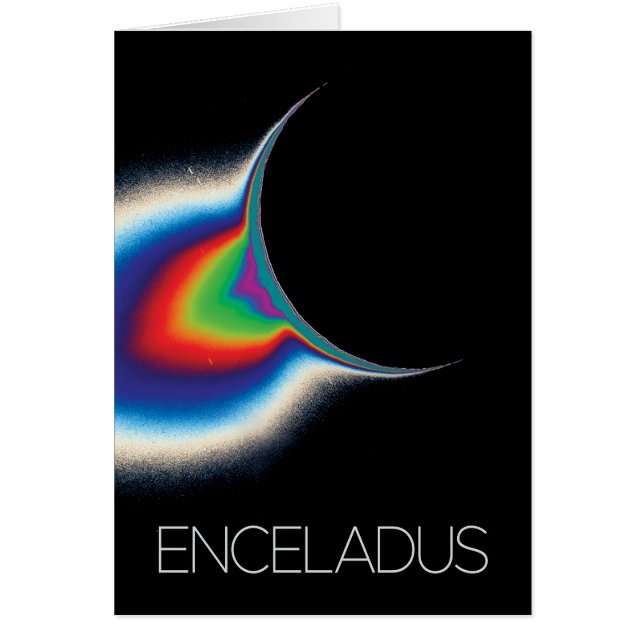 Outer Space, Cosmos, Solar System, Moon Enceladus (Front)