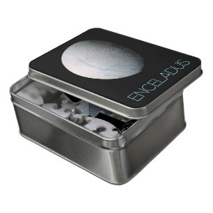 Outer Space, Cosmos, Solar System, Moon Enceladus Jigsaw Puzzle