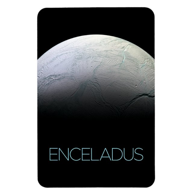 Outer Space, Cosmos, Solar System, Moon Enceladus Magnet (Vertical)