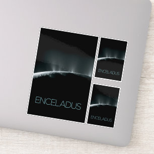 Outer Space, Cosmos, Solar System, Moon Enceladus Sticker