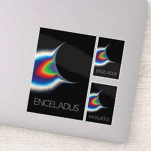 Outer Space, Cosmos, Solar System, Moon Enceladus Sticker