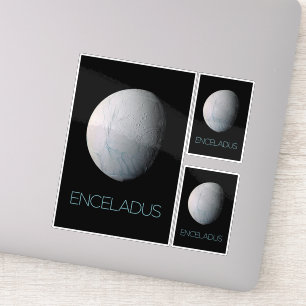 Outer Space, Cosmos, Solar System, Moon Enceladus Sticker