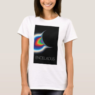 Outer Space, Cosmos, Solar System, Moon Enceladus T-Shirt